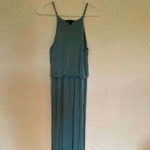 Maxi Empire Waist Seafoam Green Dress